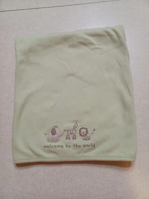 Cobertor de bebê Jack & Janie Welcome To The World verde algodão estampa selva - Imagem 1 de 4