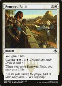 RENEWED FAITH x4 mtg NM-M Amonkhet 4 Unc - Picture 1 of 1