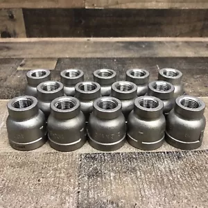 3/4” X 3/8” NPT Female Coupling 304 Stainless Coupler *Lot Of 14* Unused Surplus - Picture 1 of 9