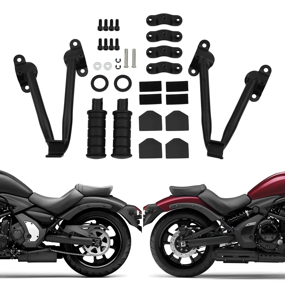 Rear Passenger Footpegs Mounts Kit Fit For Kawasaki Vulcan S VN650 2015-2024 20 — 第 1/4 张图片