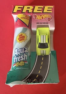 1993 Vintage Hot Wheels FERRARI 348 YELLOW Aqua Fresh Kids Promo Aquafresh - Picture 1 of 5