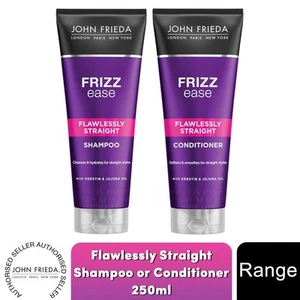 John Frieda Flawlessly Straight Haircare Range of Shampoo & Conditioner 250ml - Picture 1 of 12