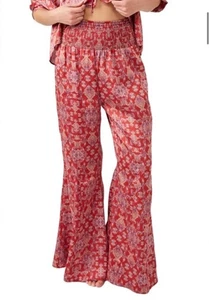 Pantalón de pijama de satén Free People Intimately Misty Mornings talla XS pantalones de salón nuevo - Imagen 1 de 12