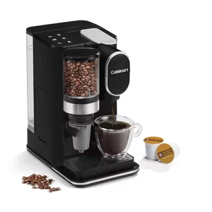 Grind and Brew Single Serve 1-Cup Black Coffee Maker with 48 Oz. Water Reservoir - Picture 1 of 12