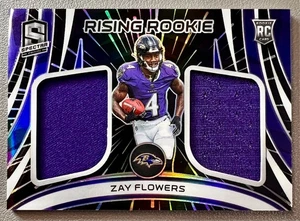 Zay Flowers 2023 Panini Spectra NFL Rookie Rising RC Relic #RRM-ZFL Ravens /60 - Bild 1 von 13