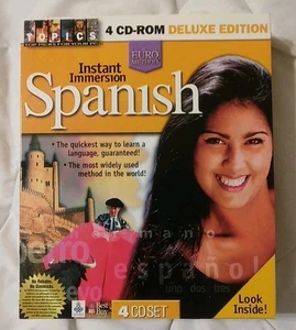 Topics Entertainment Instant Immersion Spanish 4 CD Set Deluxe Edition Open Box - Picture 1 of 8