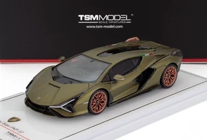 Truescale 1/43 Lamborghini Sian FPK 37 híbrido N 63 2020 Gea verde mate TSM430829 - Imagen 1 de 6