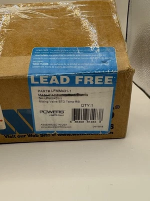 Powers Hydroguard Watts  LFMM431-1 3/4 in Mixing Valve LF Rough Bronze - Image 1 of 4