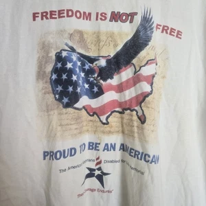 Camiseta De Colección Disabled Veterans Freedom Is Not Free American Eagle Patriotic Eagle  - Imagen 1 de 11