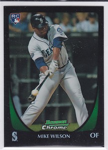 Mike Wilson Seattle Mariners 2011 Bowman Draft Refractor Rookie Card