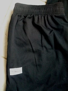 Chef Designs Baggy Chef Pants w Elastic Waist Solid Black Size: Adult 2X - Picture 1 of 2