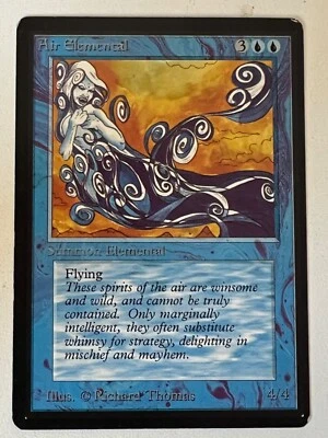 Magic the Gathering MTG Beta Air Elemental LP  (Beta Bob) - Image 1 of 2
