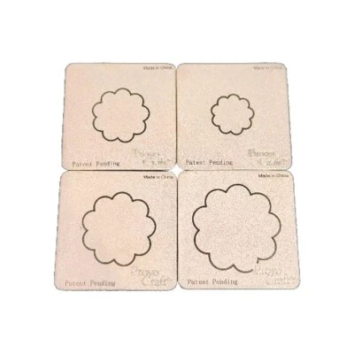 CUTTLEBUG Provo Craft Metal Embossing Dies 5 pc SLIDERS-Square-Rectangle-Oval-Rd - Image 1 of 4