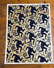 SHEPARD FAIREY Obey x CLEON PETERSON Pattern of Corruption 2015 SIGNED Print BLK