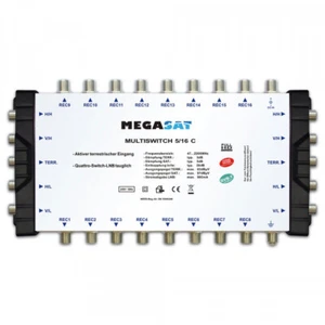 Megasat Multischalter 5/16 C Kaskade kaskadierbar Multiswitch DiSEqC Verteiler  - Bild 1 von 3