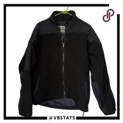 5.11 Tactical Men's Full Zip Mock Neck Fleece Lined Jacket Black Size Medium - Image 1 of 4