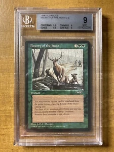 MTG ✨BOUNTY OF THE HUNT✨ Alliances BGS 9 MINT 1996 Quad 9’s++ Menges Art POP 2 ! - Picture 1 of 2