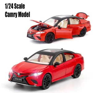 1/24 Scale Toyota Camry Model Vehicle Car Toy Collectible Sound Light Kids Gift - Picture 1 of 12