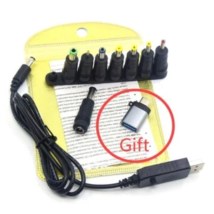 QC3.0 USB to DC 5V-12V Adjustable Voltage Power Cable For WiFi Router IP Camera - Picture 1 of 11