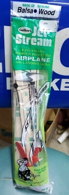 Guillow's Jet-Stream Balsa Wood #55 Glider Plane Airplane Kit Sealed NISP - Image 1 of 3