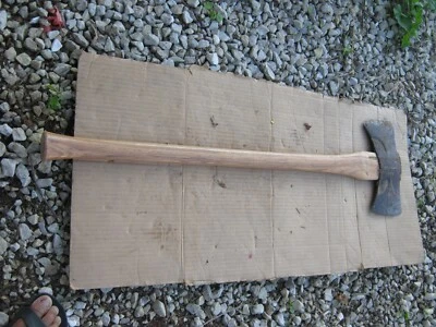 Vtg Primitive Hand Forged Rustic Iron TRUE TEMPER KELLY PERFECT Double Bit AXE - Image 1 of 4
