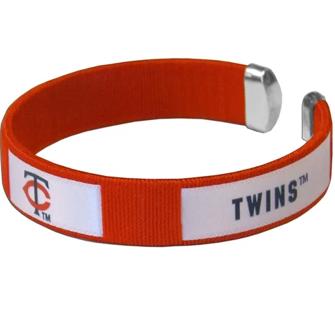 Minnesota Twins Fan Band Bracelet MLB Licensed Baseball Jewelry Cover