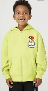 Kids Grinch Graphic Zip Up Hoodie Size 9/10 Boys Girls - Picture 1 of 2