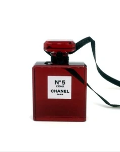 New Chanel Red 5 Perfume Small Bottle Made In France Plexiglass Charm Gift - Picture 1 of 12