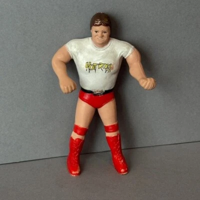 Vintage LJN Rowdy Roddy Piper WWF Wrestling WWE Toy 1985 Bendies RARO Hot Rod - Imagem 1 de 4