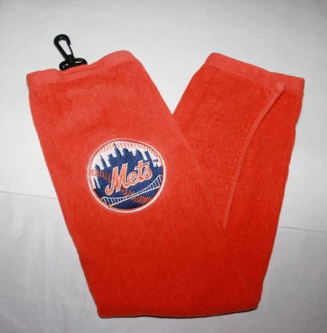 NY Mets Golf Towel Orange Embroidered Cover