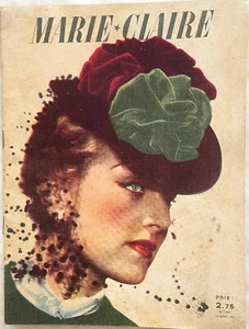 MARIE-CLAIRE n° 195 du 19 Avril 1941 ancienne revue mode couture Jane RUSSELL - Picture 1 of 5