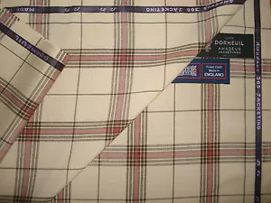 DORMEUIL 'Amaadeus 365 JACKETING' LUXURY WOOL FABRIC - 2.0 m. - MADE IN ENGLAND - Picture 1 of 6