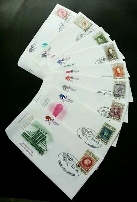 [SJ] Belgium Stamp Exhibition BELGICA '72 1972 King (complete FDC 9's) *see scan - Image 1 of 4
