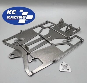 KC Racing Voltan Stamped Stainless BRUSHLESS 4” Flexi chassis - 1/24 Slot Car - Picture 1 of 3