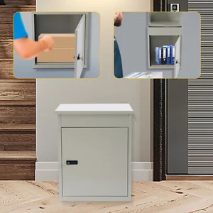 Wall-Mounted Package Delivery Box Parcel Package Delivery Drop Box Lockable Box - Picture 1 of 16