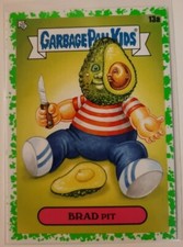 2021 Topps Garbage Pail Kids GPK Food Fight BRAD PIT Card #13a Booger Green