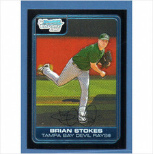 2006 Bowman Chrome Baseball Prospects #BC139 Brian Stokes Tampa Bay Devil Rays