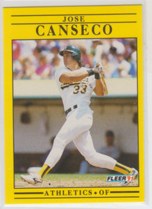 1991 Fleer #5: Jose Canseco