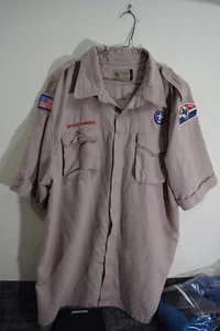 Boy Scout VENTED Men’s XL MICROFIBER Official SOFT Uniform Shirt Circle 10 TX - Picture 1 of 14