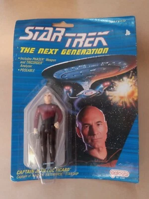 Figura de acción Star Trek The Next Generation Capitán Jean-Luc Picard 1988 Galoob Foto 1 de 3