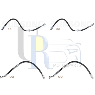 Manguera hidráulica de freno trasero delantero Sunsong 4 piezas para Toyota MR2 1985-1987 1988 1989 Foto 1 de 4