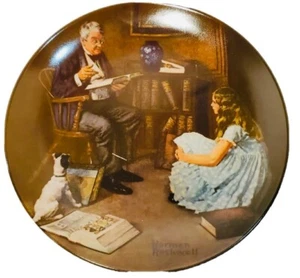 Vintage Norman Rockwell Plate "The Storyteller" 1st in the Heritage Collection  - Picture 1 of 6
