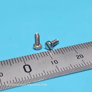 2pc - 10pc M2 x 5mm Micro Slotted Cheese Head Screws A2 Stainless Steel DIN-84 - Picture 1 of 3