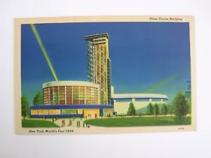 Glass Center Building New York World's Fair 1939 Unused Postcard - Picture 1 of 2