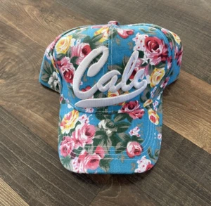 Cappello California Adulto Regolabile Blu Hawaiano Snapback Floreale Cali SoCal - Foto 1 di 6