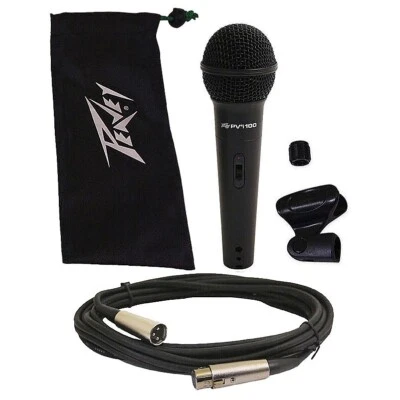 Peavey PVi 100 XLR Dynamic Cardioid Microphone with 20ft XLR Cable - Image 1 of 3
