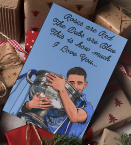 Roses Are Red The Dubs Are Blue Valentines Day Cards - Dublin GAA Sam Maguire