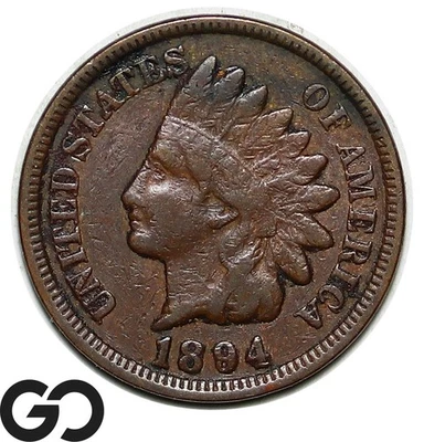 1894 Indian Head Cent Penny - Image 1 of 3