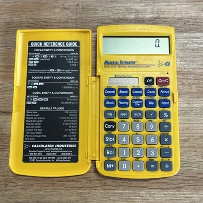 Calculated Industries 4019 Material Estimator Calculator - Image 1 of 3