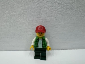 Lego Female Truck Driver Red Hat Green Shirt Minifigure Kids Toy Collectible - Picture 1 of 7